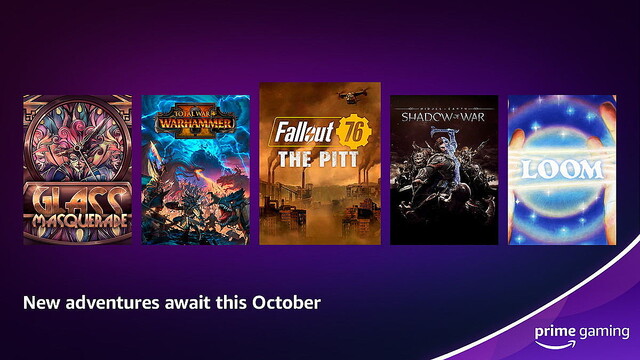 Prime Gaming、10月は『Fallout 76』などあわせて7タイトルを無料配布