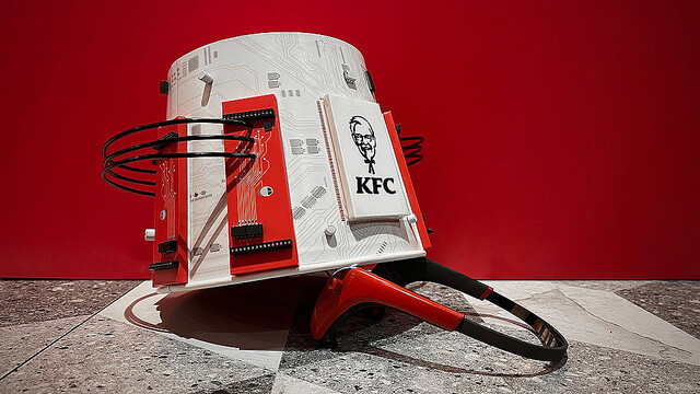 香港のKFC、フライドチキンでリラックスした脳波を読み取るバケツを開発