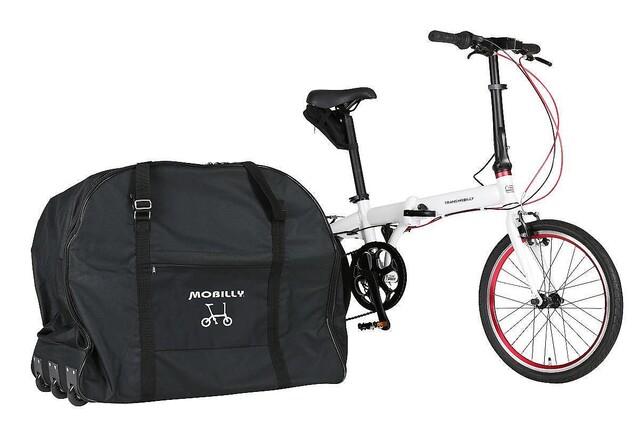 ジック、軽量折りたたみ式電動アシスト自転車と輪行キャリーバッグのセット