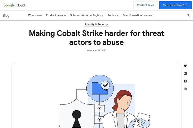 Google、悪意ある「Cobalt Strike」を特定するための緻密な調査を実施