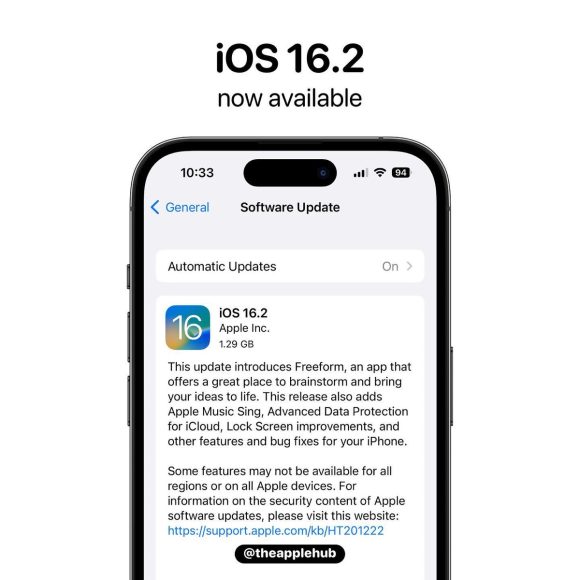 iOS16.2およびiPadOS16.2がリリース〜新機能をリリースノートで確認