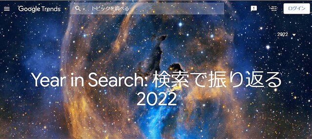 Googleが「Year in Search: 検索で振り返る 2022」を公開