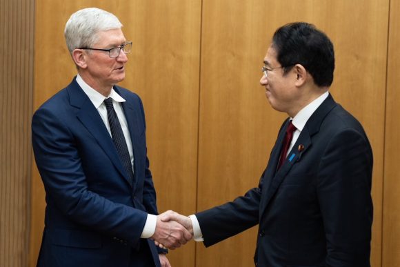 Appleのティム・クックCEO、岸田首相と面談「日本で投資続ける」