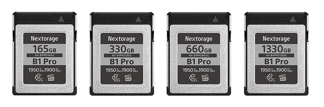 Nextorage、CFexpress Type B メモリーカード「NX-B1PRO/NX-B1SEシリーズ」発売