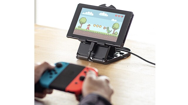 Nintendo Switch手持ちだと重いよね。画面が3段階で角度調節できるスタンド使おう