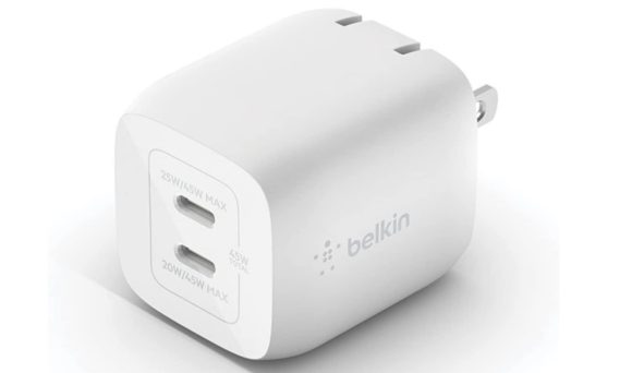 ベルキン、USB-C2ポート搭載・最大45W出力の小型GaN充電器を発売