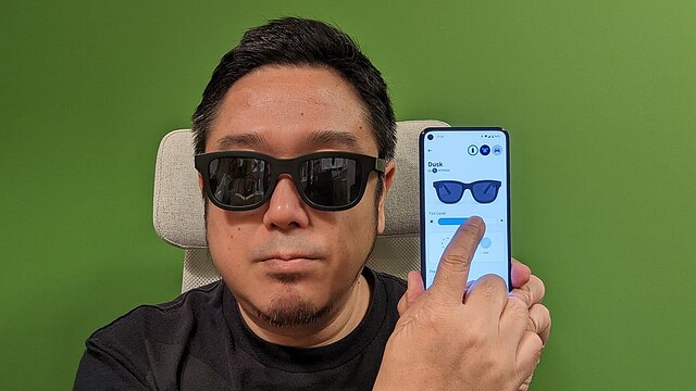 スマホアプリからレンズ濃度が調節できるAmpereのスマートサングラス「Dusk」レビュー