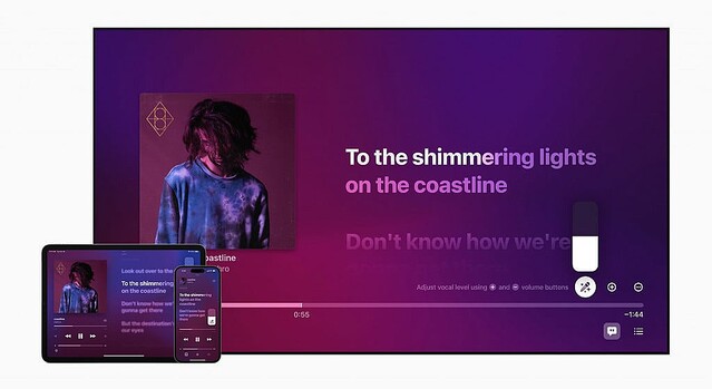 Appleがボーカル音量を調節できるカラオケ機能「Apple Music Sing」を12月後半リリースへ