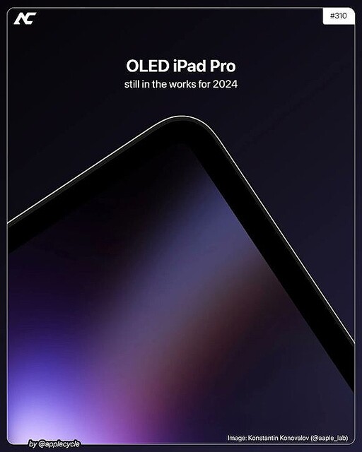 iPad Pro（2024）用OLEDディスプレイ〜2層・スタック型の開発を優先