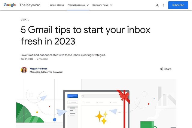 ビギナー向けGmail受信トレイの整理整頓術 – Googleが解説