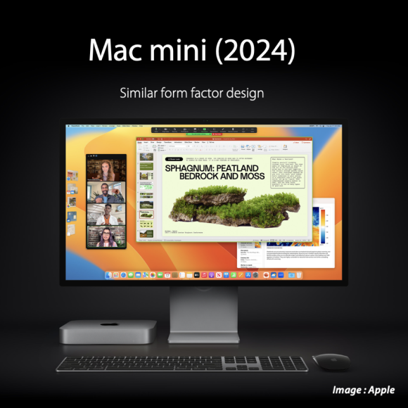 M3/M3 Pro搭載Mac miniのデザインも変わらない〜ミンチー・クオ氏