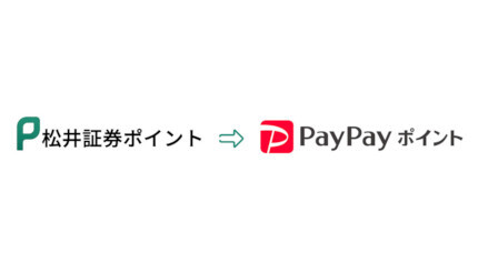 「松井証券ポイント」が「PayPayポイント」に即時交換可能に！