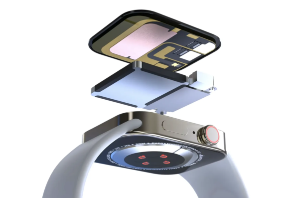 Apple Watch用バンドのみで血圧などのヘルスケアデータを測定可能〜特許出願