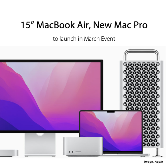 新型Mac Proと7Kディスプレイ、15インチMacBook Airが3月発表か
