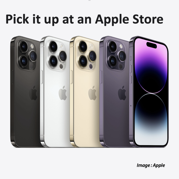 明日、Apple Storeで受け取り可能なiPhone14 Proシリーズ一覧