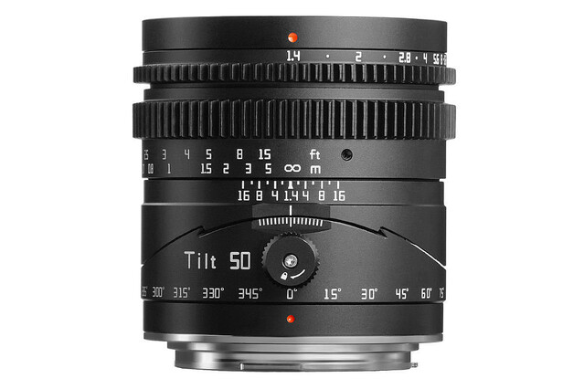 TTArtisan、ティルトレンズ「Tilt 50mm f/1.4」にX／RF／Zマウント版を追加