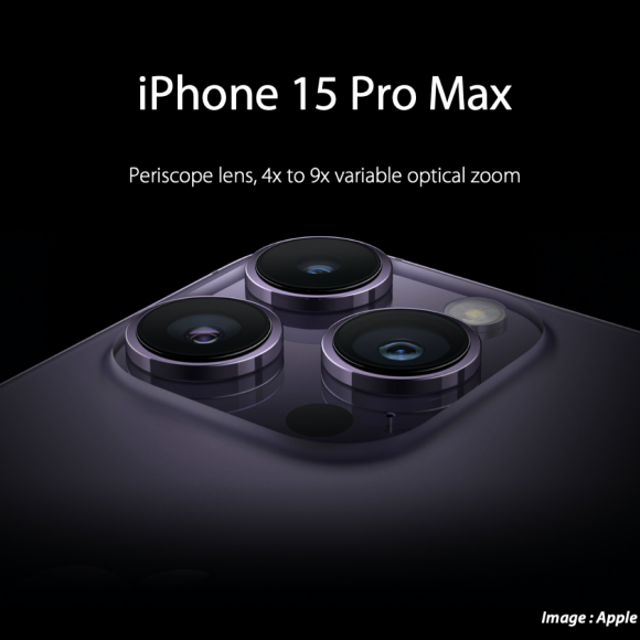 iPhone15 Pro Max用可変望遠ズーム関連部品、日本企業は受注できず？
