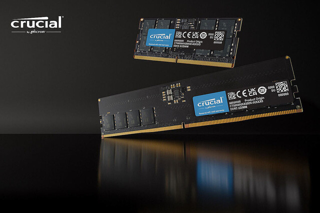 Micron、1枚48GBのDDR5-5600メモリ – Intel XMP 3.0 / AMD EXPO両対応