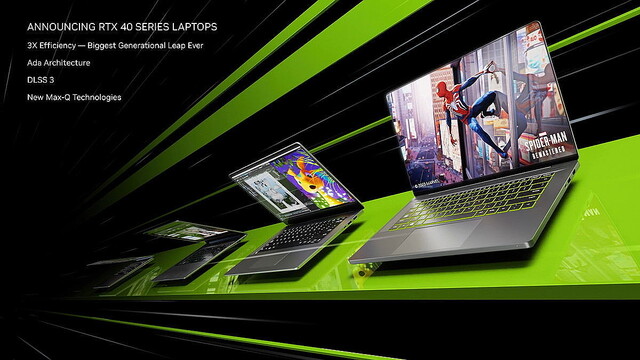 NVIDIA、モバイル向け「GeForce RTX 4090〜4050 Laptop」一挙発表！ Max-Qも刷新