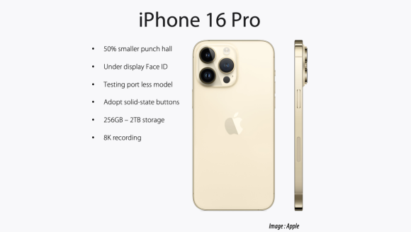 iPhone16 Proはパンチホールが50%小型化〜ポートレスモデルがテスト中？