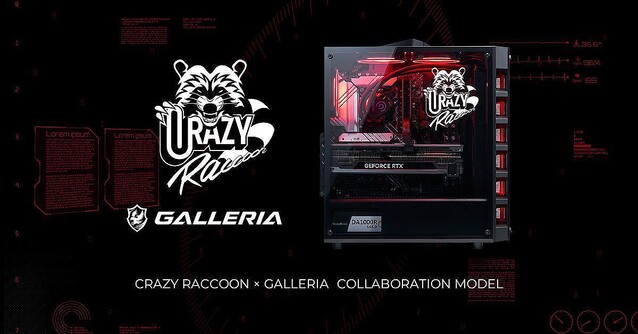 GALLERIA、Crazy RaccoonコラボPCに「GeForce RTX 4090」搭載モデル