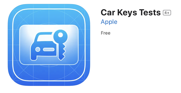 AppleのCar Key Testsアプリが公開。デジタルキー対応車種増の印か