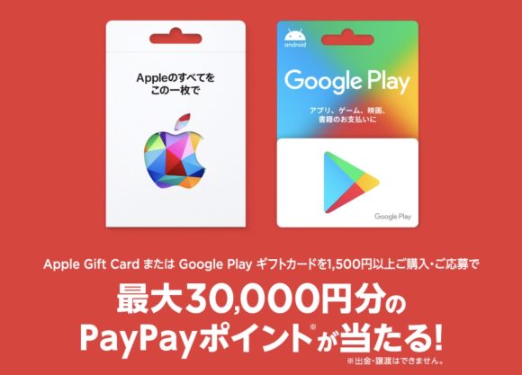 セブン、Apple Gift Card購入で最大30,000相当のポイントを還元