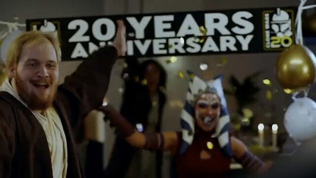 クローン・ウォーズ20周年を祝したサプライズパーティ動画がかわいい