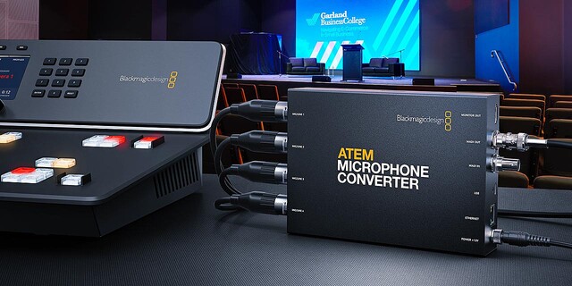ブラックマジックデザイン、マイクコンバーター「ATEM Microphone Converter」発売