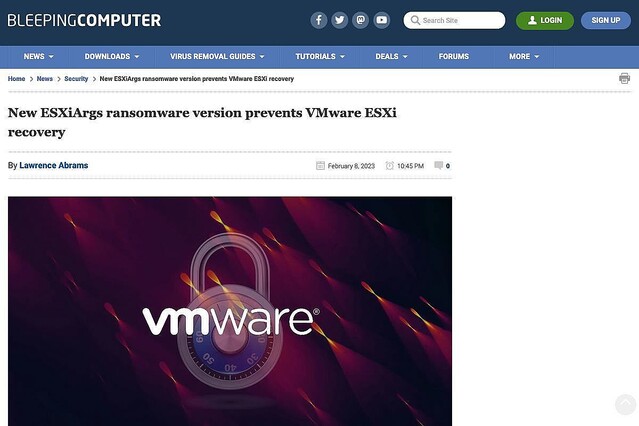 復旧困難、VMware ESXi狙うランサムウェアの亜種が発生