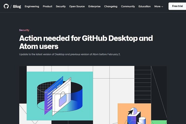 GitHub DesktopとAtomの開発リポジトリに不正アクセス、ただちに更新を