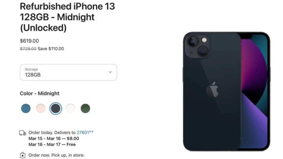 米AppleオンラインストアでiPhone13シリーズの整備済製品が販売開始