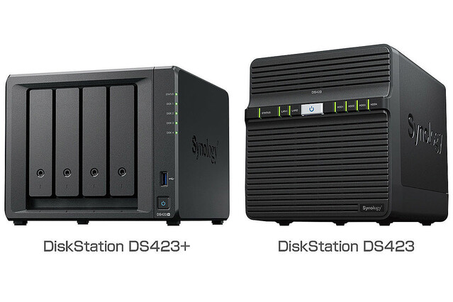 Synology、M.2端子搭載モデル「DiskStation DS423+」など4ベイNAS 2製品