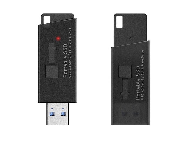 USB 3.2 Gen2／USB-A接続の超軽量スティック型SSD、1TBモデルも