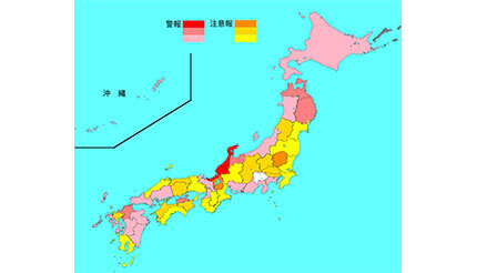 3月6日週のインフルエンザ患者報告数は5万4796人、前週と比べて4000人以上の増加