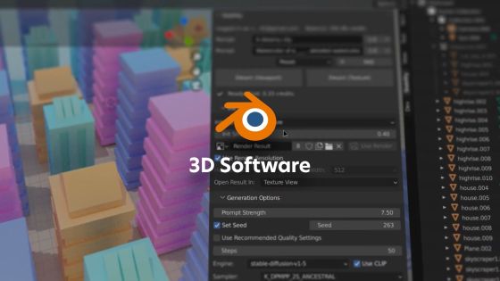 Stable Diffusion開発元が3Dアニメーション生成AI「Stability For Blender」を発表、アニメーション生成や3Dモデルのテクスチャ生成などが可能