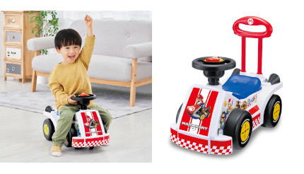 乗用玩具「Let′s-a-Go! マリオカート はじめてレーシングDX」発売、気分はドライバー！