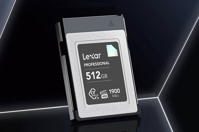 Lexar、高速CFexpress Type Bカードに512GB版を追加