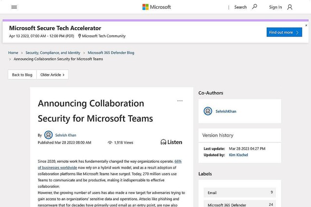 Microsoft Teamsに新機能「Collaboration Security」追加、サイバー攻撃対策強化