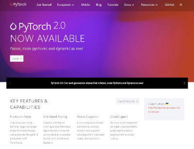 機械学習フレームワークPyTorchの最新版となる「PyTorch 2.0」リリース