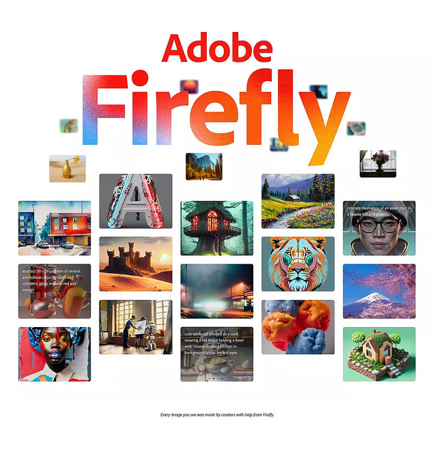 アドビがジェネレーティブAI「Adobe Firefly」発表 – 権利がクリアなコンテンツを生成