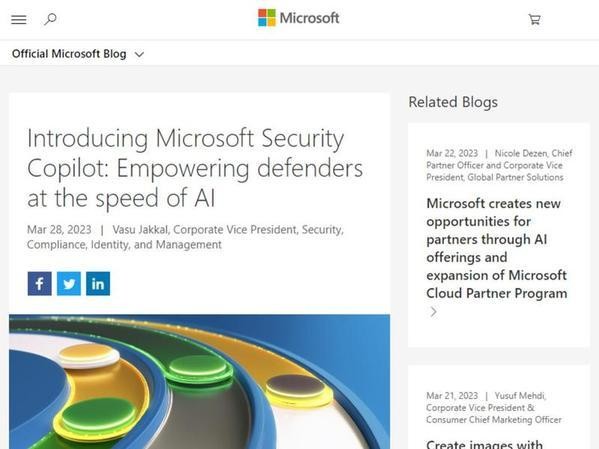 AIとLLMを駆使しセキュリティ対策を支援「Microsoft Security Copilot」登場