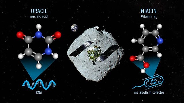 リュウグウの粒子からRNAを構成する塩基のウラシルを発見 北大ら