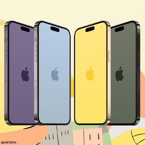 「春の新色」のiPhone用壁紙が公開〜ロゴ入り、hello入り、無地の3種類4色