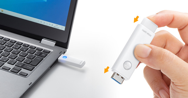 パスワードロックとハードウェアロック！保存データをしっかり守る、USB3.2 Gen1メモリ