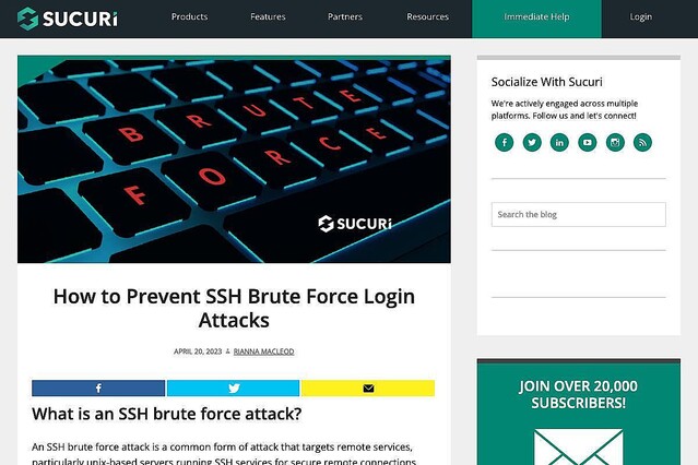 SSHブルートフォースログイン攻撃を防ぐ基本的な対策