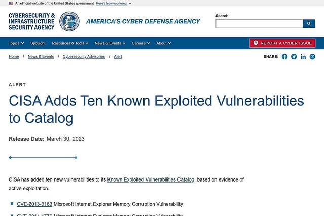 10年前に発見されたInternet Explorerの脆弱性のサイバー攻撃への悪用確認、注意を