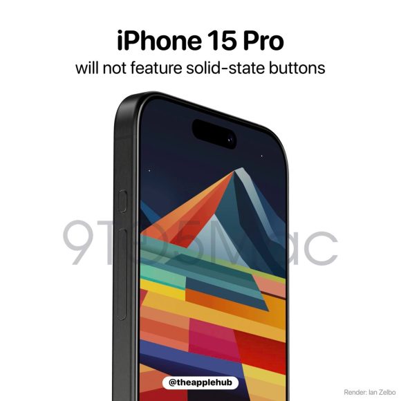 iPhone15 Proシリーズが2つに分離した物理ボタン搭載に自信〜画像投稿済み