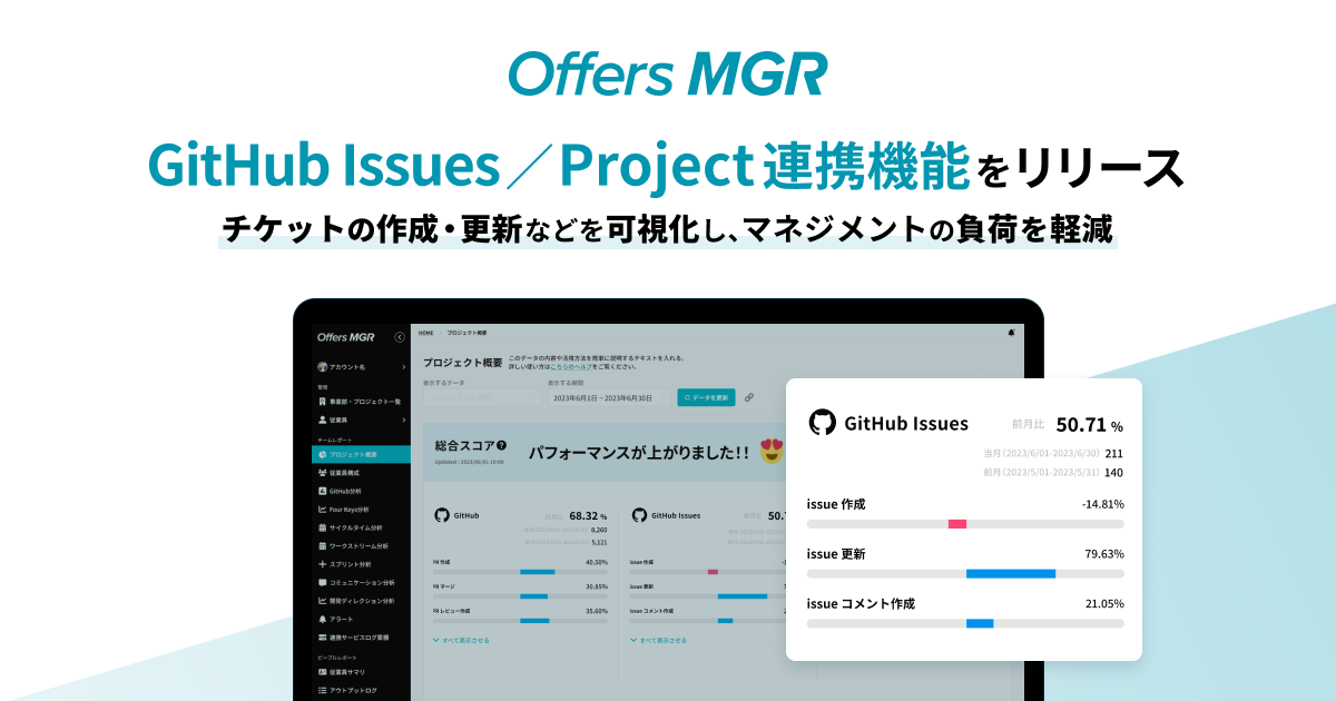overflow、プロダクト開発組織の生産性を最大化する「Offers MGR」と、GitHub Issuesとのデータ連携を開始
