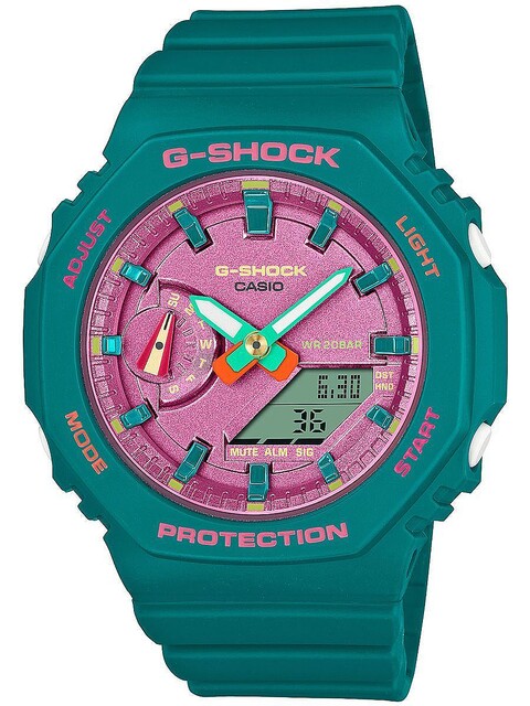 G-SHOCK、夏カラーとアクセサリー感覚の八角形ベゼル「GMA-S2100」